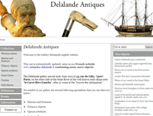 Tablet Screenshot of delalande-antiques.com